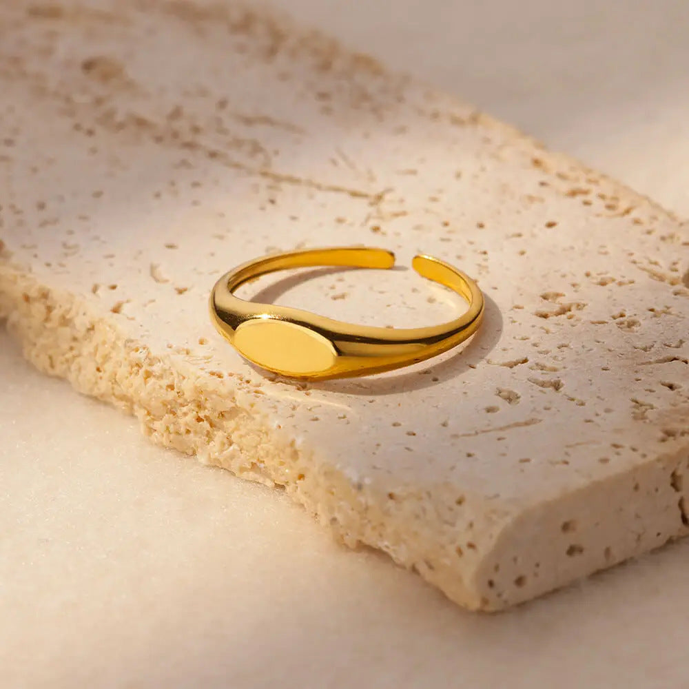 Adjustable Gold Plated Ring