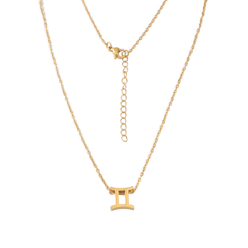 Zodiac sign necklace Chain