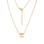 Zodiac sign necklace Chain