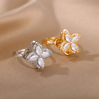 Rotatable Flower Ring