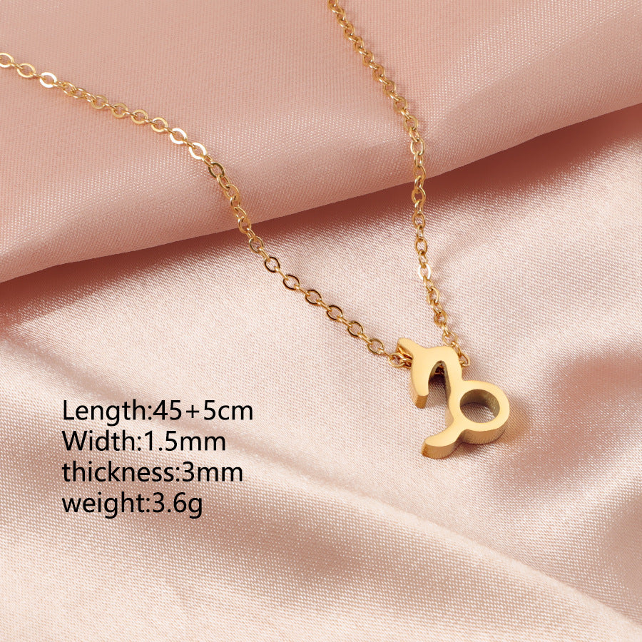 Zodiac sign necklace Chain
