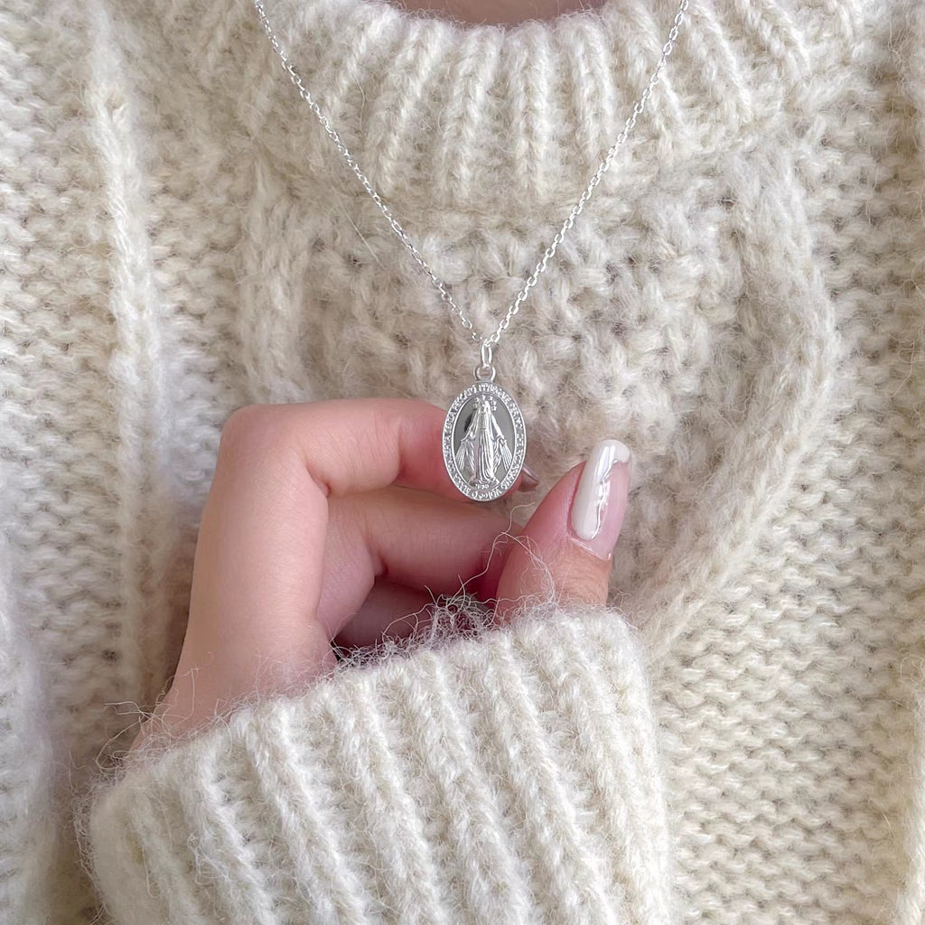 S925 Silver Fátima Necklace