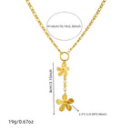 Drop-shaped Diamond Love Necklace