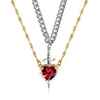 Arrow & The Heart Necklace Set