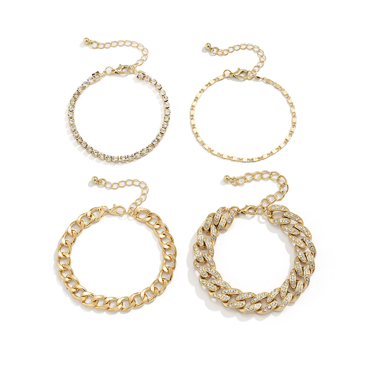 Rhinestone Chain Bracelet