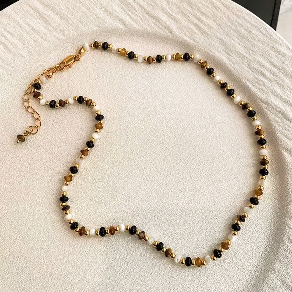 Tiger Eye Beads Necklace