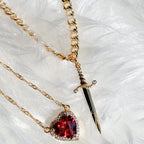 Arrow & The Heart Necklace Set
