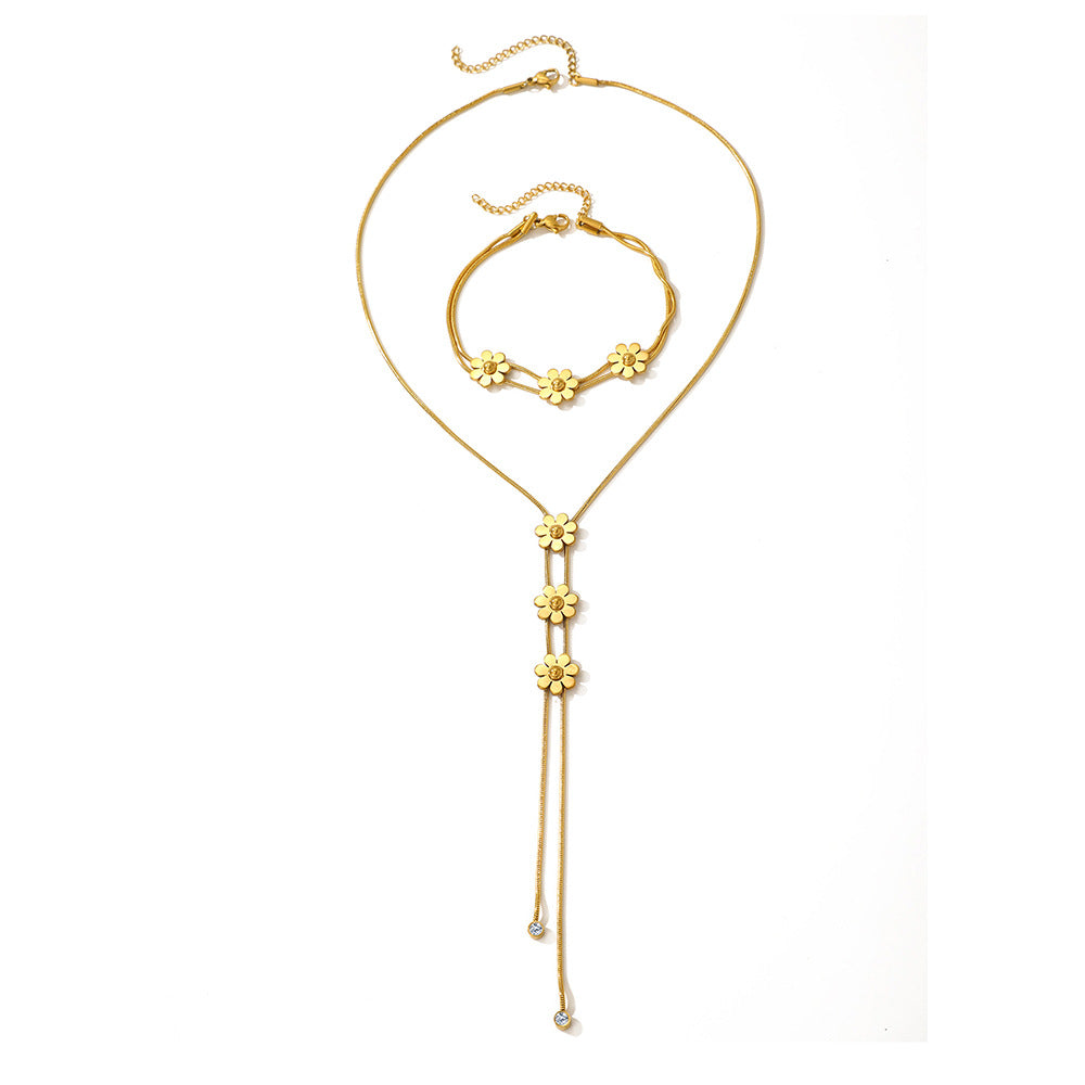 Floral Stainless Steel Set