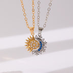 2 Piece Sun & Moon Magnetic Necklace