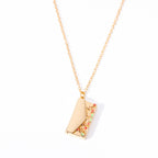 Small Box Ornament Pendant Necklace