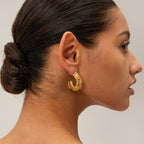 Chunky Flower Earrings For Women