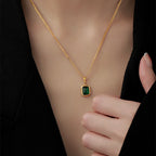 Clavicle Zircon Chain Necklace