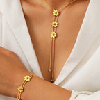 Floral Stainless Steel Set