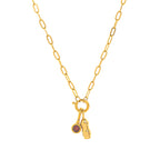 Stainless Steel Feather Pendant Necklace