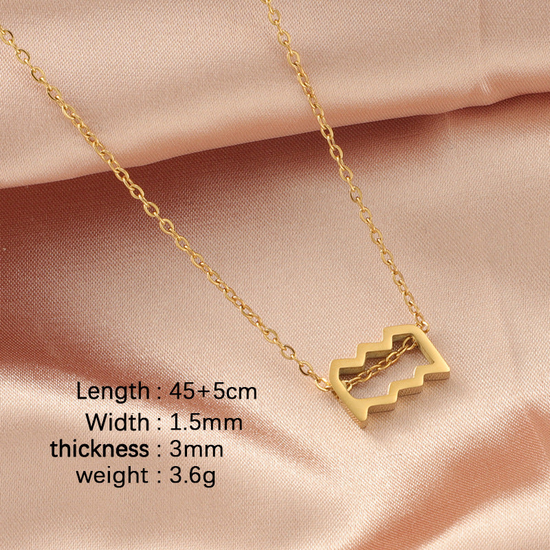 Zodiac sign necklace Chain