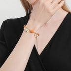 Orange Flower Gardenia Bracelet