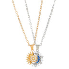 2 Piece Sun & Moon Magnetic Necklace