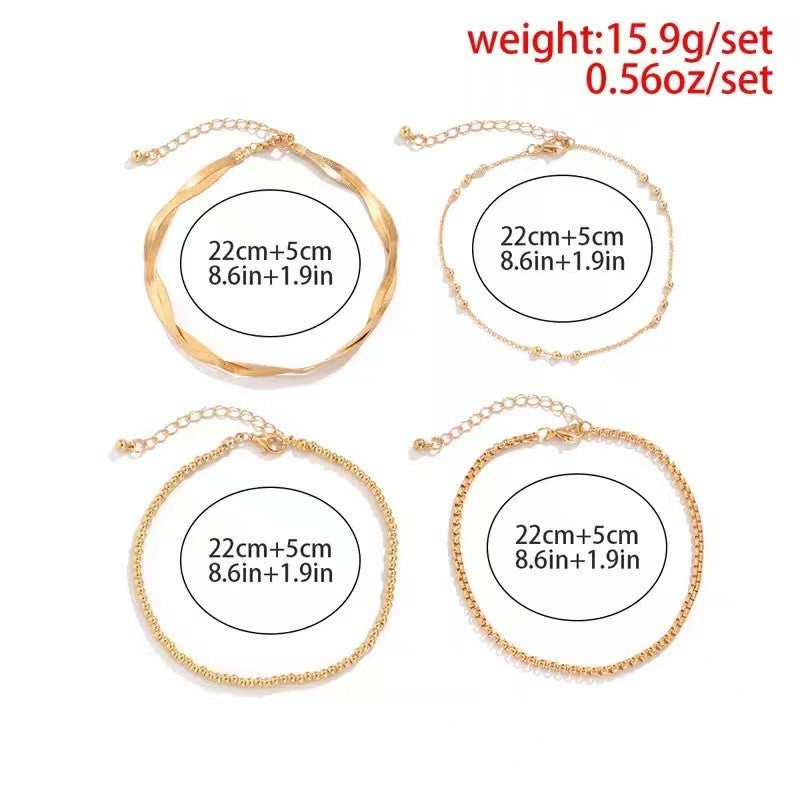 Anklet Bracelet Set
