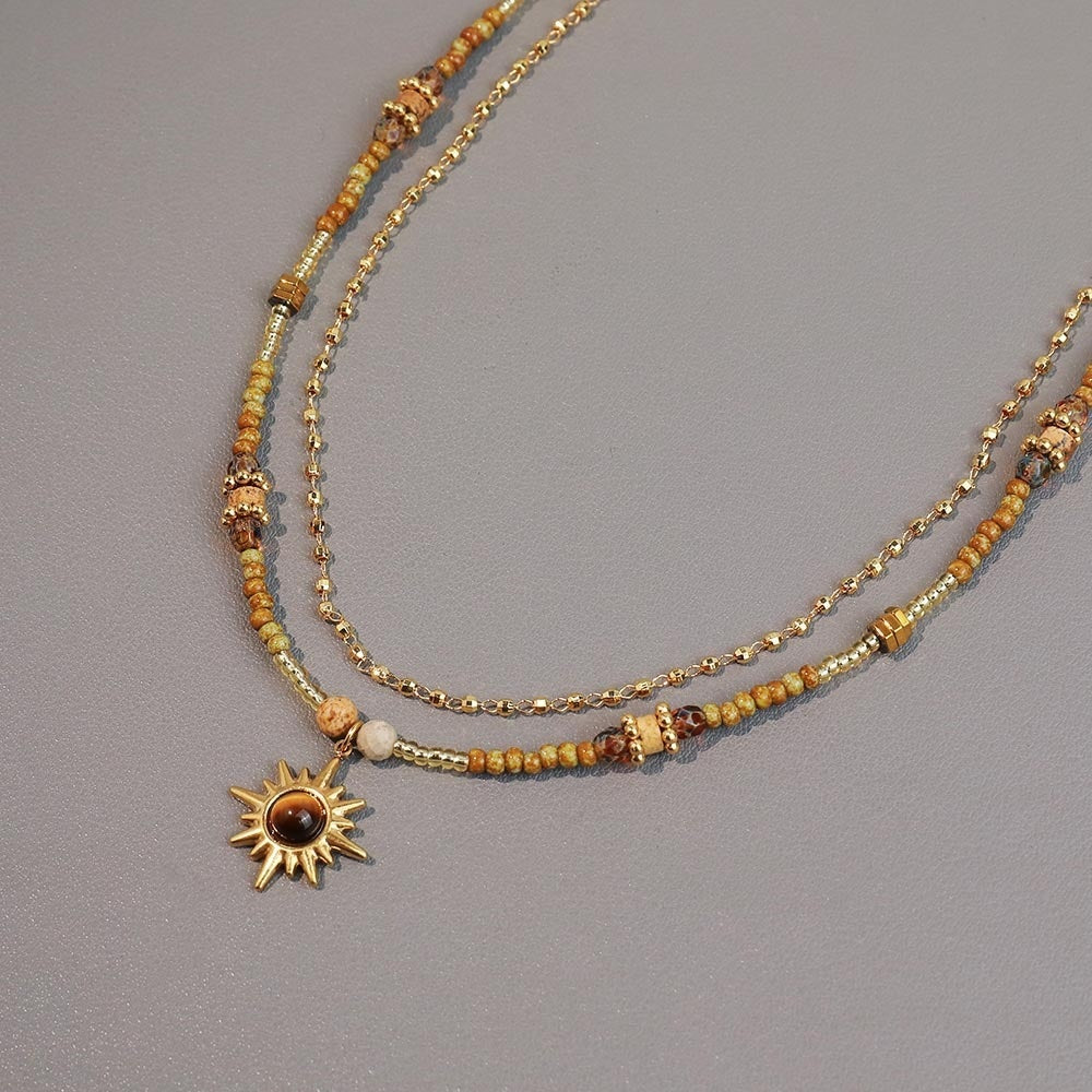 Tiger Eye Beads Necklace