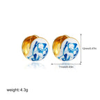 Porcelain Portuguese  Earrings