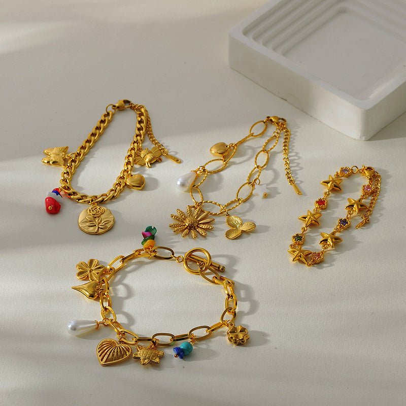 Flower Love Heart Pendant