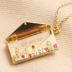 Small Box Ornament Pendant Necklace