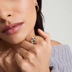 Titanium Open Cross Ring