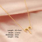 Zodiac sign necklace Chain