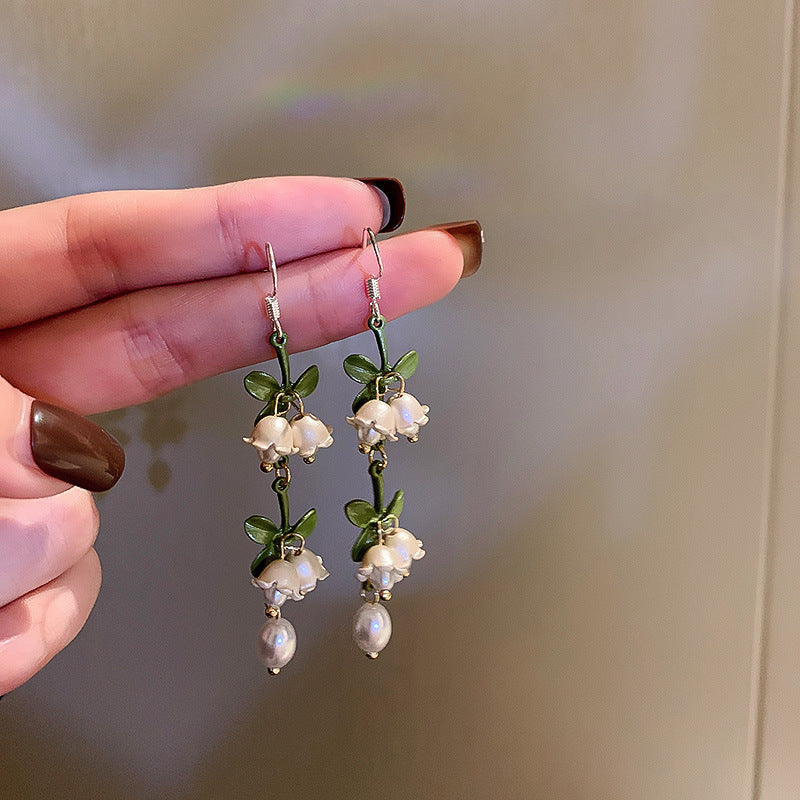 Pearl Lily Of The Valley Earrings