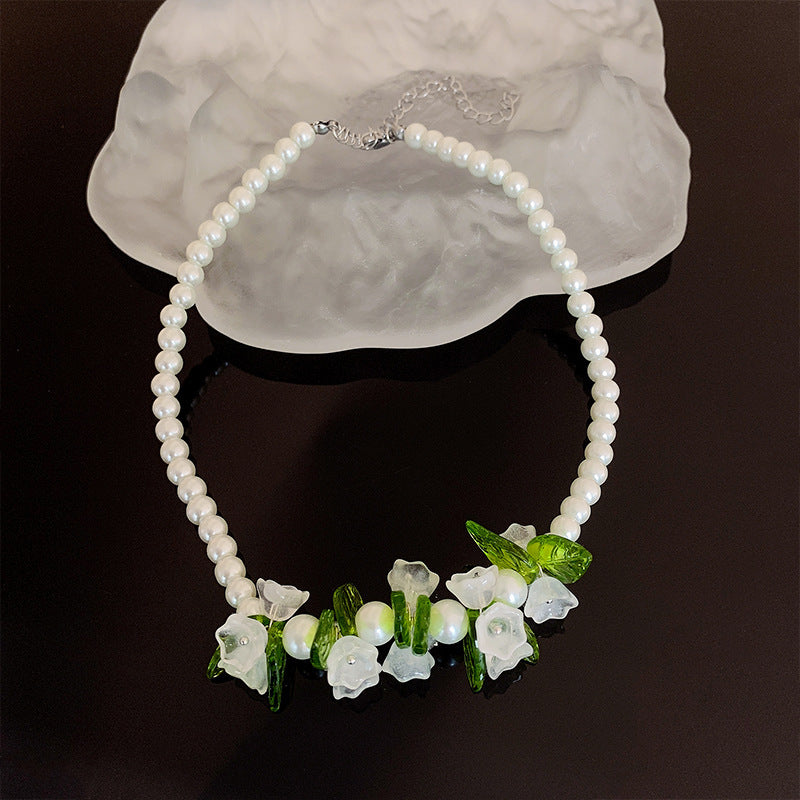 Lily Of The Valley Pearl Necklace