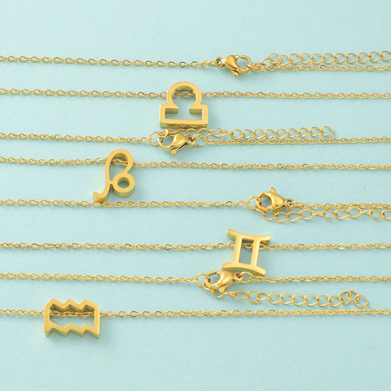 Zodiac sign necklace Chain