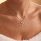 Customized Birthday Flower Necklace