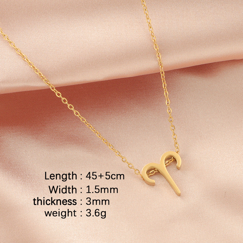 Zodiac sign necklace Chain