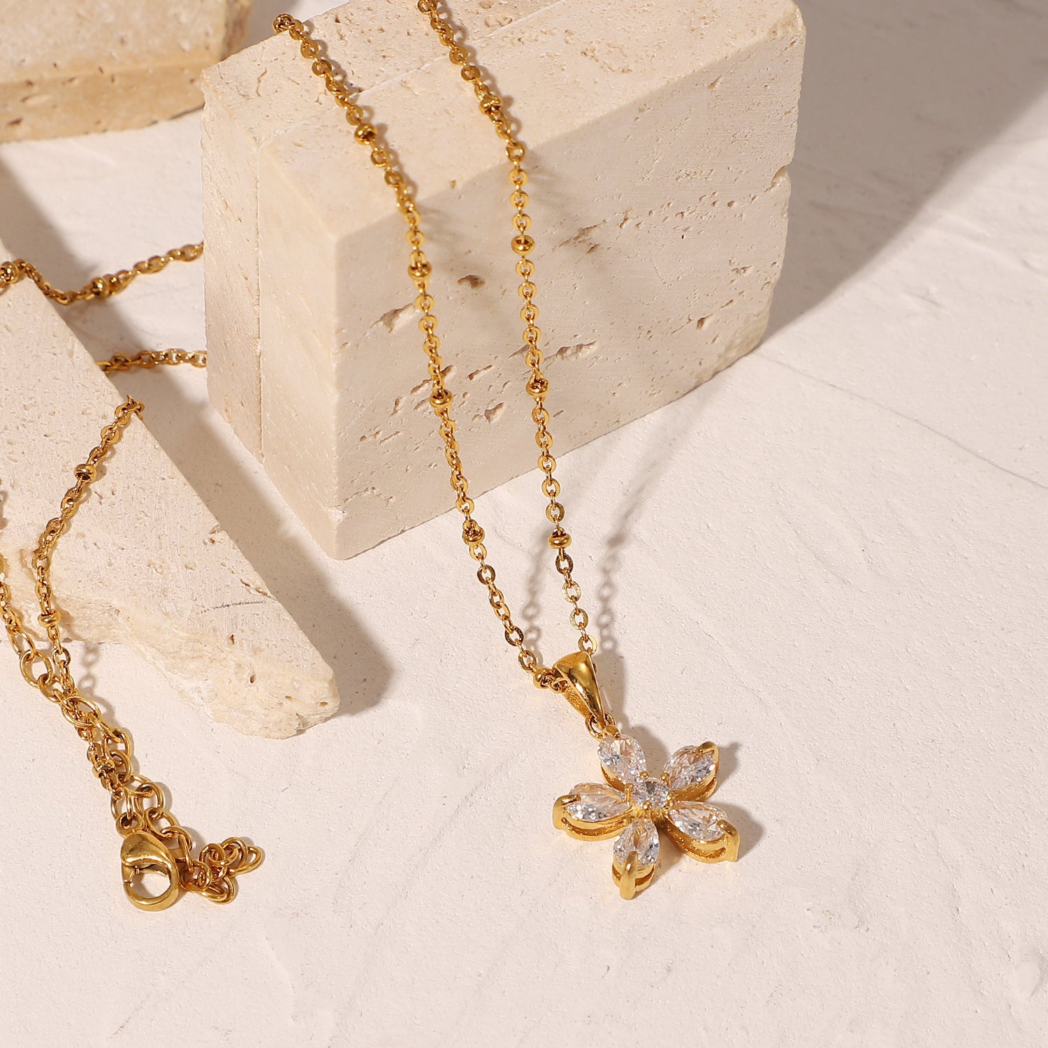 Crystal Flower Necklace