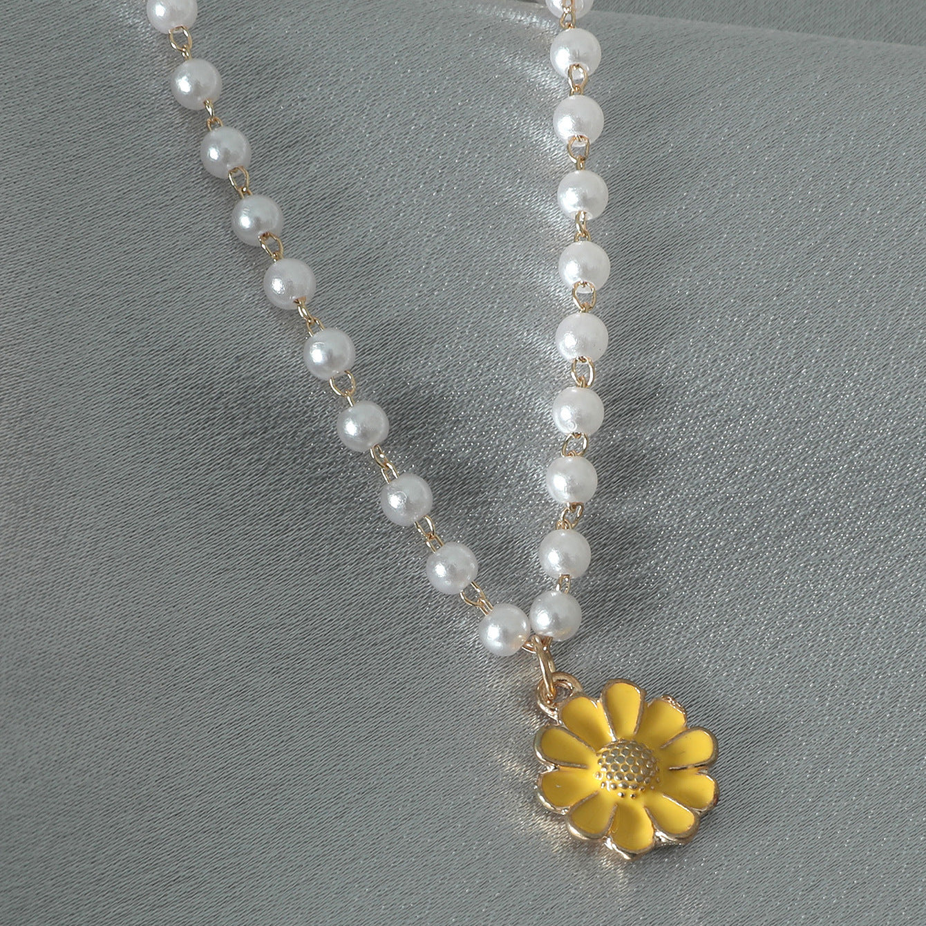 Spring Pearl Flower Pendant