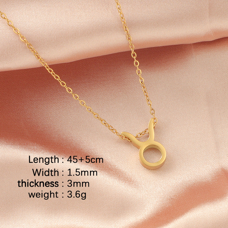 Zodiac sign necklace Chain