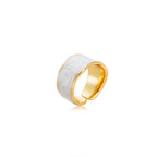 Adjustable Band Pearl Ring