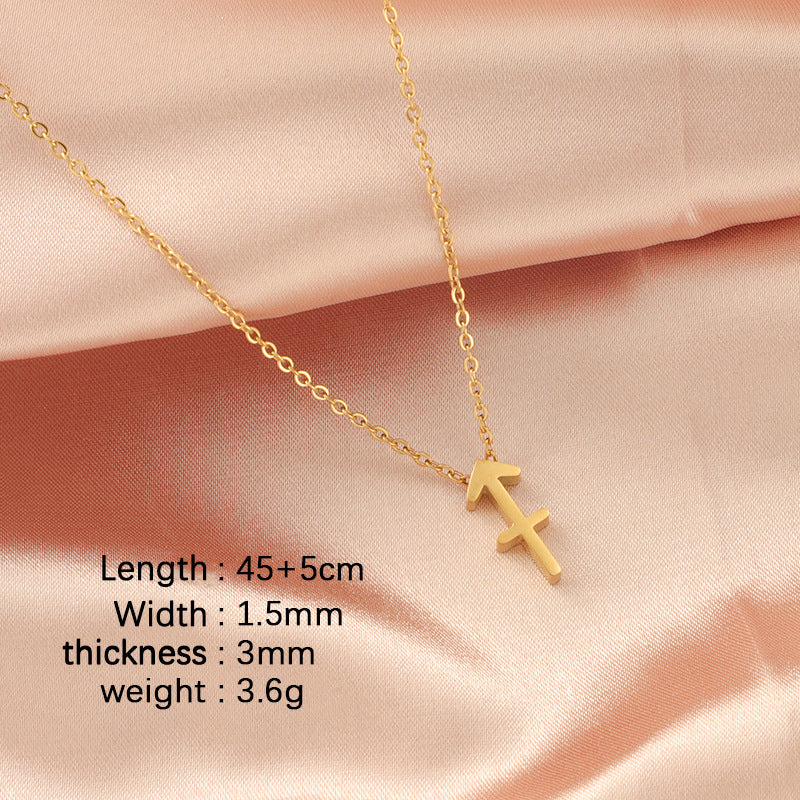 Zodiac sign necklace Chain