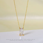 Stainless Steel Zircon Necklace