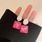 Asymmetrical Square Earrings