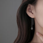 Hollow Flower Earrings Mori Style