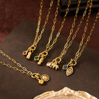 Stainless Steel Feather Pendant Necklace