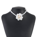 Camellia Pearl Necklace