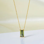 Stainless Steel Zircon Necklace