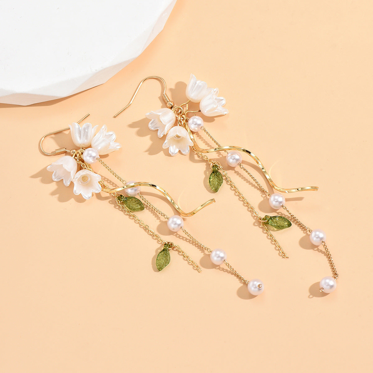 Tulip Long Tassel Earrings