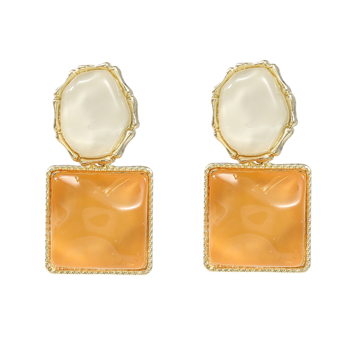 Asymmetrical Square Earrings