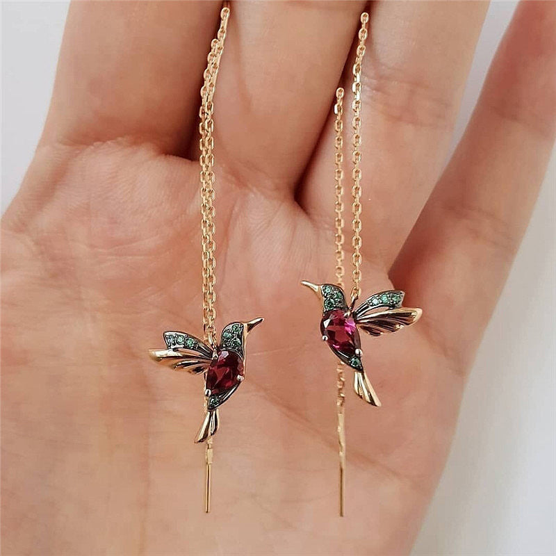 Beija-Flor Crystal Earrings