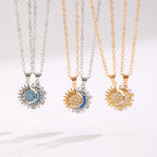 2 Piece Sun & Moon Magnetic Necklace